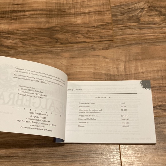 Daily warm ups pre algebra level one paperback book - Picture 2 of 4